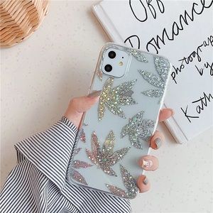 NEW iPhone 13/12/11/Pro/Max/XR Shining Leaf case